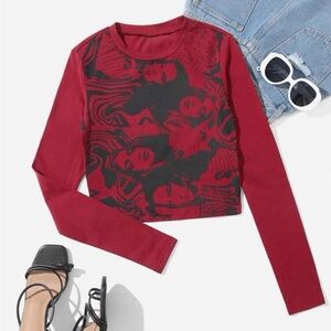 SHEIN Graphic Cropped Tee